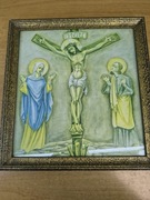 Obraz religijny „Ukrzyżowanie Chrystusa” – sygnowany, 1935 r.