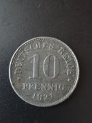Niemcy 10 fenigów 1921 rok ( A, Fe)