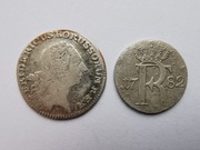 Zestaw monet 1/12 (1766) i 1/24 talara (1782), Fryderyk II – Srebro (9)