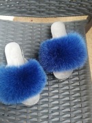 Klapki lemar skóra naturalna futro 37 r 