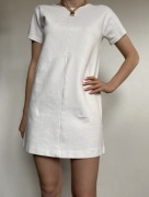 Sukienka krótka biała Massimo Dutti s 