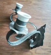 Kinkiet metalowy-kuty, 2x E27, retro design