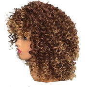 Piękna peruka brązowo - złoty blond afro