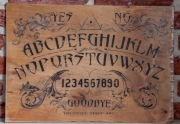 Ręcznie Robiona Tablica Ouija z Drewna - Deska do Spirytyzmu Dekoracja