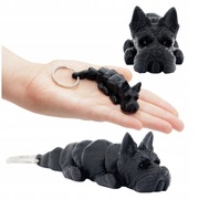 Breloczek 3D w kształcie pieska – Terrier Szkocki
