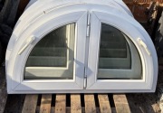 Okno półokrągłe, łukowe, dwuskrzydłowe 120x70