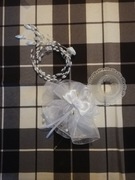 okapnik z dekoracją do świecy komunijnej 