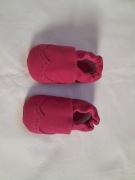 Paputki Botki Niemowlęce Kapcie Skórzane Wsuwane