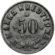 Spółdzielnia 50 Pułk Strzelców Kresowych 50 groszy marka kredytowa - piękne
