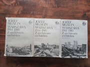 Warszawa 1944 -1980 Józef Sigalin 3 tomy Z archiwum architekta