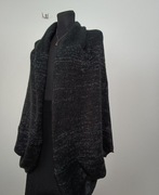 Dzianinowy kardigan narzutka Laura Torelli używany rozmiar One Size 