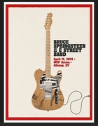 BRUCE SPRINGSTEEN 2024 BIAŁY PLAKAT