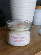 Świeca sojowa świeczka zapachowa 235 ml TYLKO MNIE KOCHAJ na walentynki