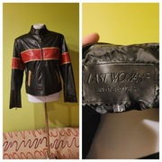 Kurtka motocyklowa damska z ekoskóry 