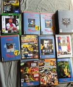 Zestaw gier pc, tzar ciężar korony, SimCity 2000, MDK, wiedzmin i inne