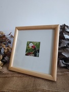 Drewniana ramka na zdjęcia 26x26 cm stojąca