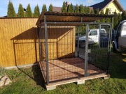 Zagroda-kojec-boks dla psa, pomieszczenie gospodar