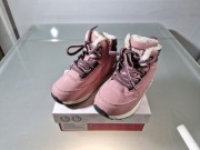 Reserved Buty Zimowe Ocieplane Dziewczęce Zapinane na Zamek Rozmiar 24/25