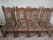 Stare dębowe krzeszła 