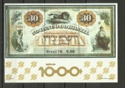 BRAZYLIA  1976 -  BANKNOT, BLOK **