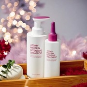Koreańska proteinowa odżywka i szampon Atomy odbudowa regeneracja 