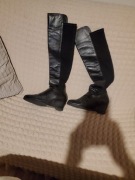 Kozaki czarne zamszowe Stuart Weitzman rozmiar 8,5