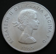 Wieka Brytania 1 korona 1965 - Churchill / ERII - stan 2