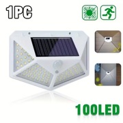 LAMPA BIAŁA ŚCIENNA SOLARNA 100 LED