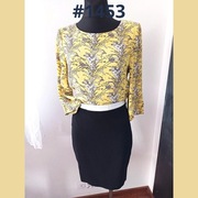 Bluzka w roślinny wzór Monsoon M/38 wiskoza #1453