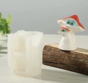 GRZYBKI z OCZAMI  forma silikonowa 7*6.4 do Świec Gipsu Żywic Mydła 