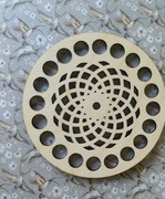 Baza dno koszyka spód koło 10cm makrama wzór 20kosz10