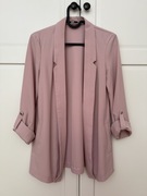 Pudrowo-różowa marynarka Tally Weijl 34 elegancka narzutka damska żakiet