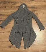 Narzutka ZARA KNIT w krateczkę w czarno-białym kolorze, rozmiar M