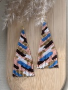 Kolczyki z japońskich koralików.