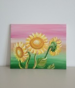 Obraz akrylowy na płótnie "Słoneczniki" 
