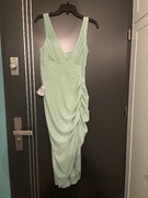 Asos sukienka koktajlowa mietowa marszczona nowa roz.38