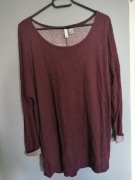 Tunika bluza bordo h&m 40 L melanż 