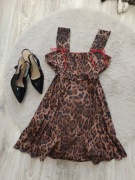 Sukienka panterka 38/M animal print ASOS Miss Selfridge 