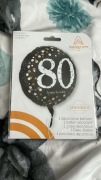 Foliowy balon na 80-te urodziny 