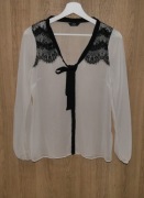 *F&F* śliczna przewiewna elegancka bluzeczka 34 XS