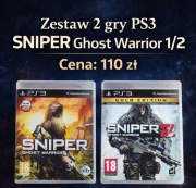 Zestaw 2 gry PS3 SNIPER Ghost warrior i SNIPER 2 