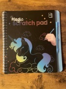 Magiczna wydrapywanka Magic Scratch Pad 40 kartek jednorożec + rysik