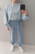 Dres masełko bluza kwiatuszki