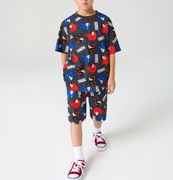 Nowy komplet dzianinowy na lato Spodenki i T-shirt  bajkowy Sonic