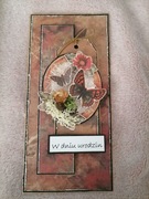 Kartka ręcznie robiona - urodziny
