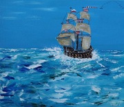 obraz akrylowy tytuł- GALERA POLSKA 