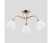 Wyprzedaż lampa sufitowa mosiężna z kryształkiem AMARILLO 3xE27