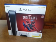 Puste pudło z ps5 Spider-Man 2, opakowanie, pudełko, karton, playstation 5