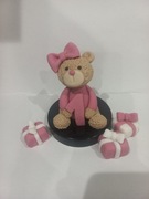 Mis z masy cukrowej na tort dziewczynka plus prezenty 