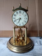 Unikat kolekcjonerski zegar roczny Kundo Germany roczniak antyk porcelana